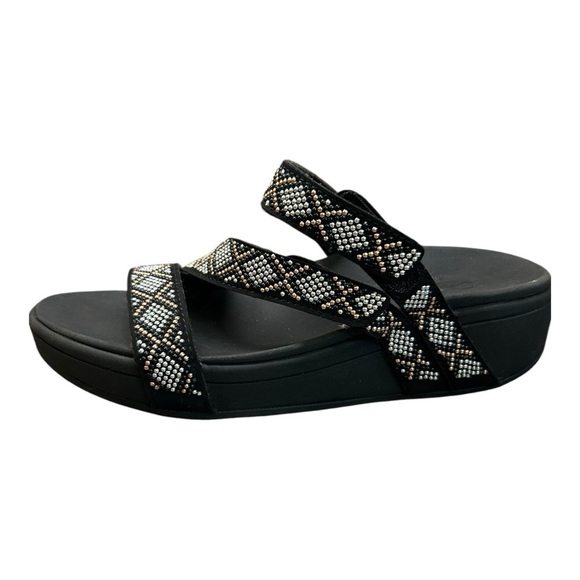 Skechers Women's Arch Fit Retrogrades Diamond Babe Slide Sandals Size 8 - Picture 6 of 9